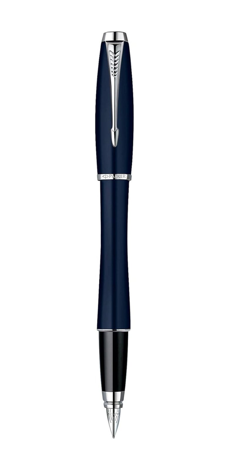 Parker Urban Blue Chrome Trim Medium Fountain Pen - Gift Boxed - Image 1